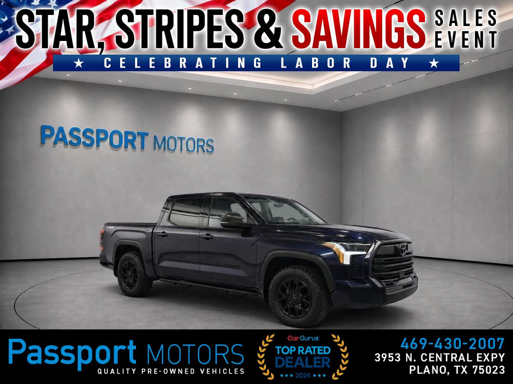 2023 TOYOTA TUNDRA CREWMAX/TSS OFFROAD/20" BLAKC WHEELS for sale in PLANO