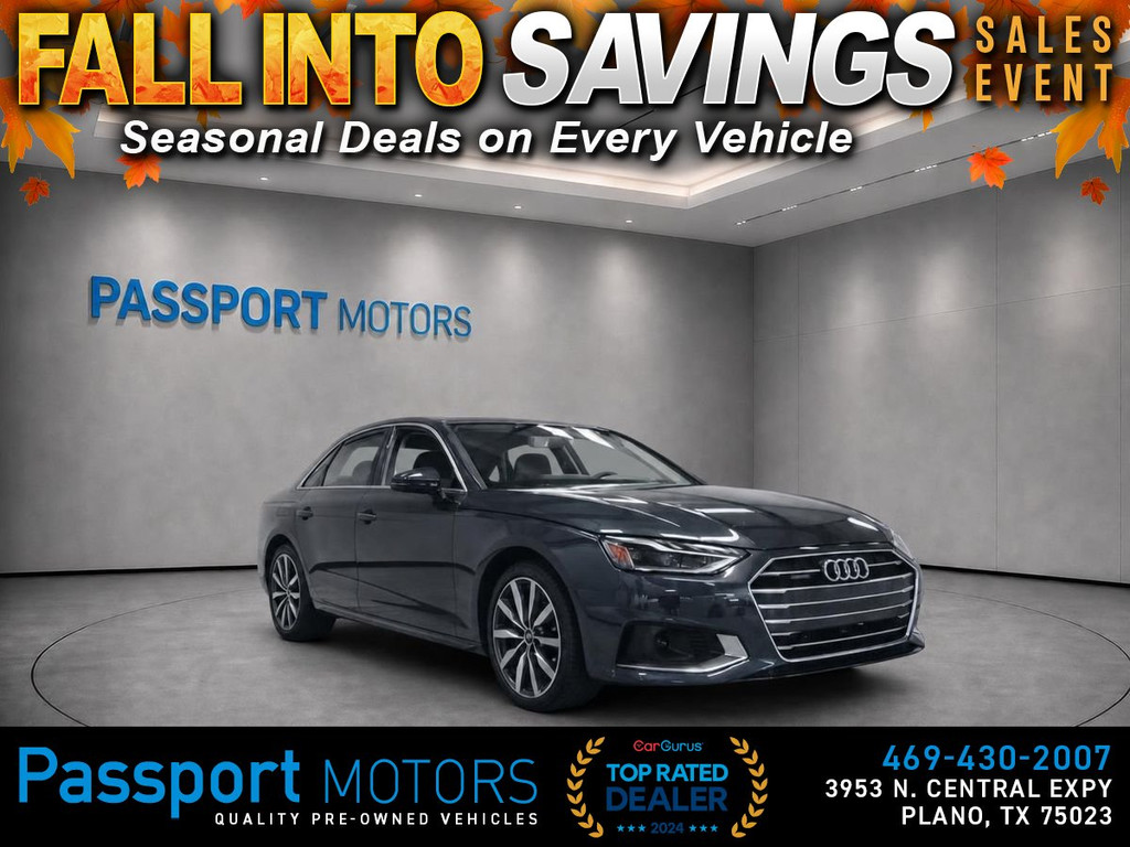 2023 AUDI A4/PREMIUM PKG/18" WHEELS for sale in PLANO