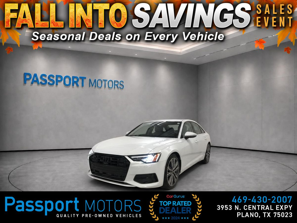 2023 AUDI A6/EXECUTIVE PKG/BLACK OPTIC PKG/20" SPORT WHEELS for sale in PLANO