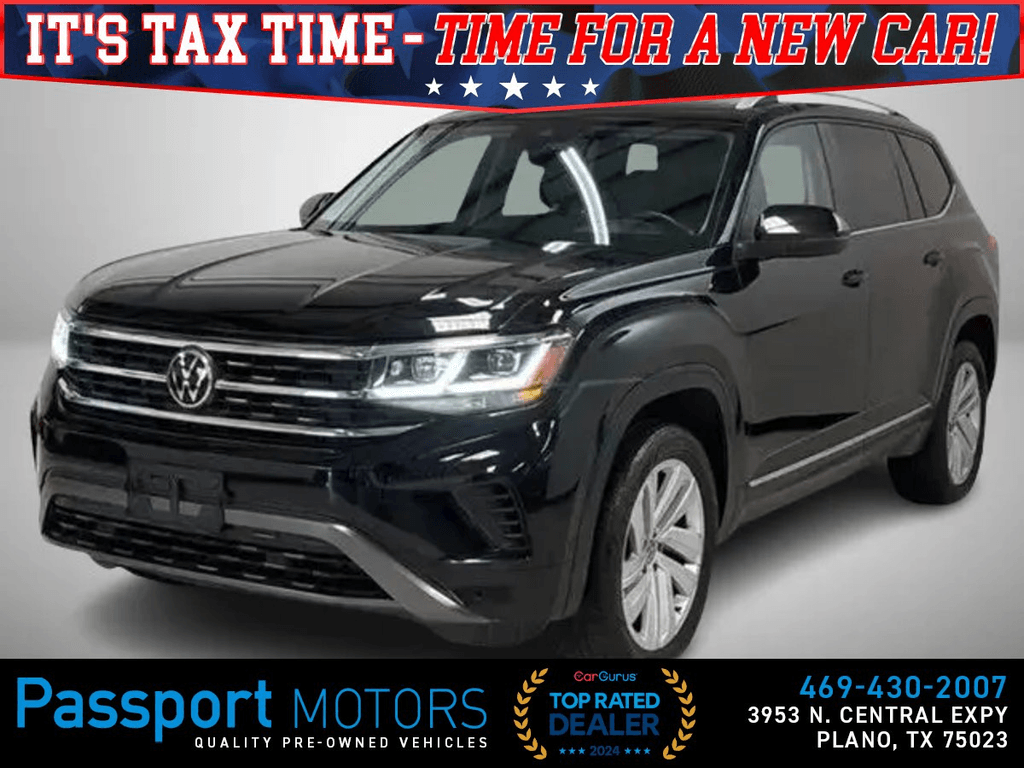 2021 VOLKSWAGEN ATLAS/SEL/PANO ROOF/CAPTAIN CHAIR for sale in PLANO