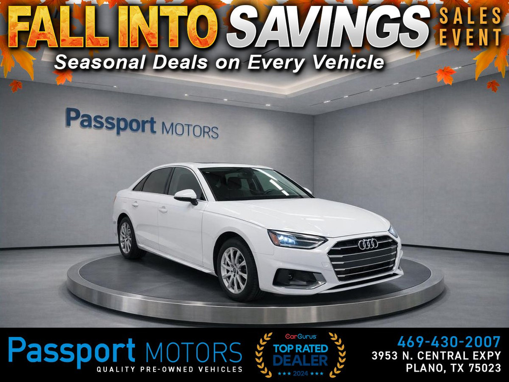 2021 AUDI A4/PREMIUM PKG/TINT /BLACK OUT for sale in PLANO