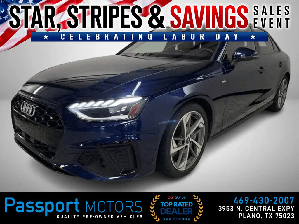 2021 AUDI A4/S LINE/BLACK OPTIC PKG/PREMIUM PLUS for sale in PLANO