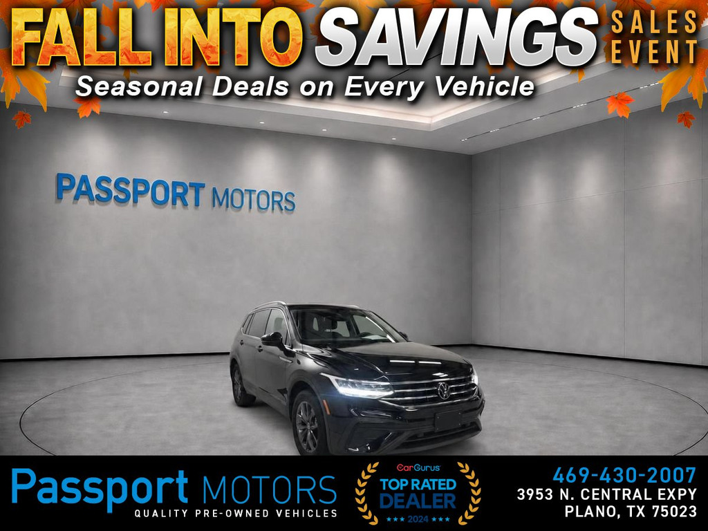 2023 VOLKSWAGEN TIGUAN SE/PANORAMIC ROOF/BLACK WHEELS for sale in PLANO