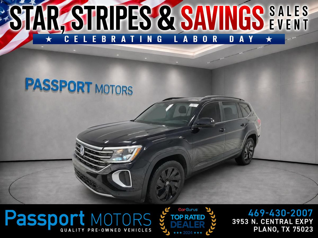2024 VOLKSWAGEN ATLAS/PANORAMIC ROOF/BLACK 20" WHEELS/COOLING SEATS for sale in PLANO
