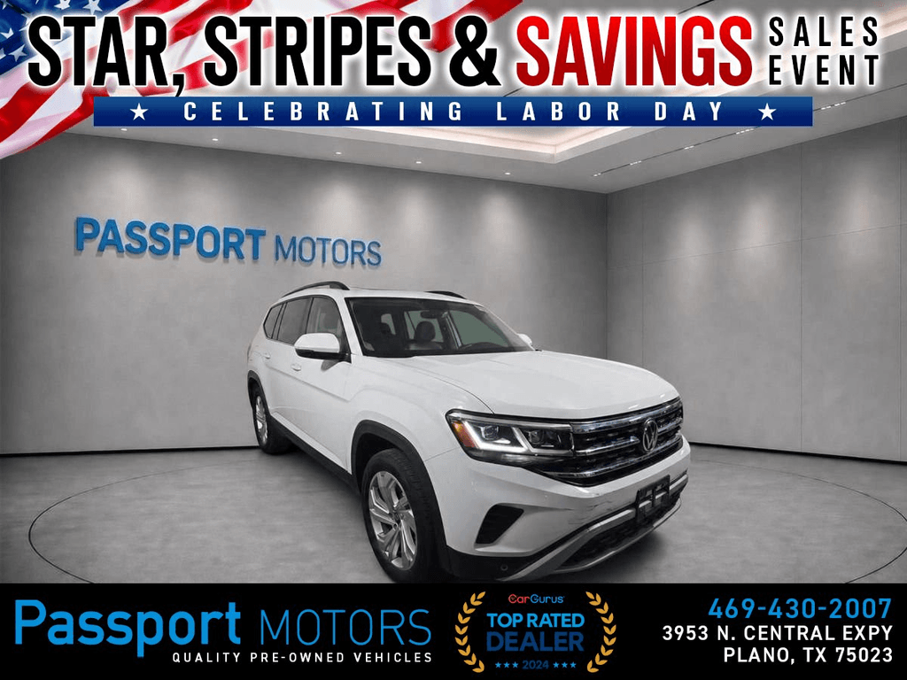 2023 VOLKSWAGEN ATLAS/SE 4MOTION/REAR CAPTAIN CHAIR/PANO ROOF for sale in PLANO