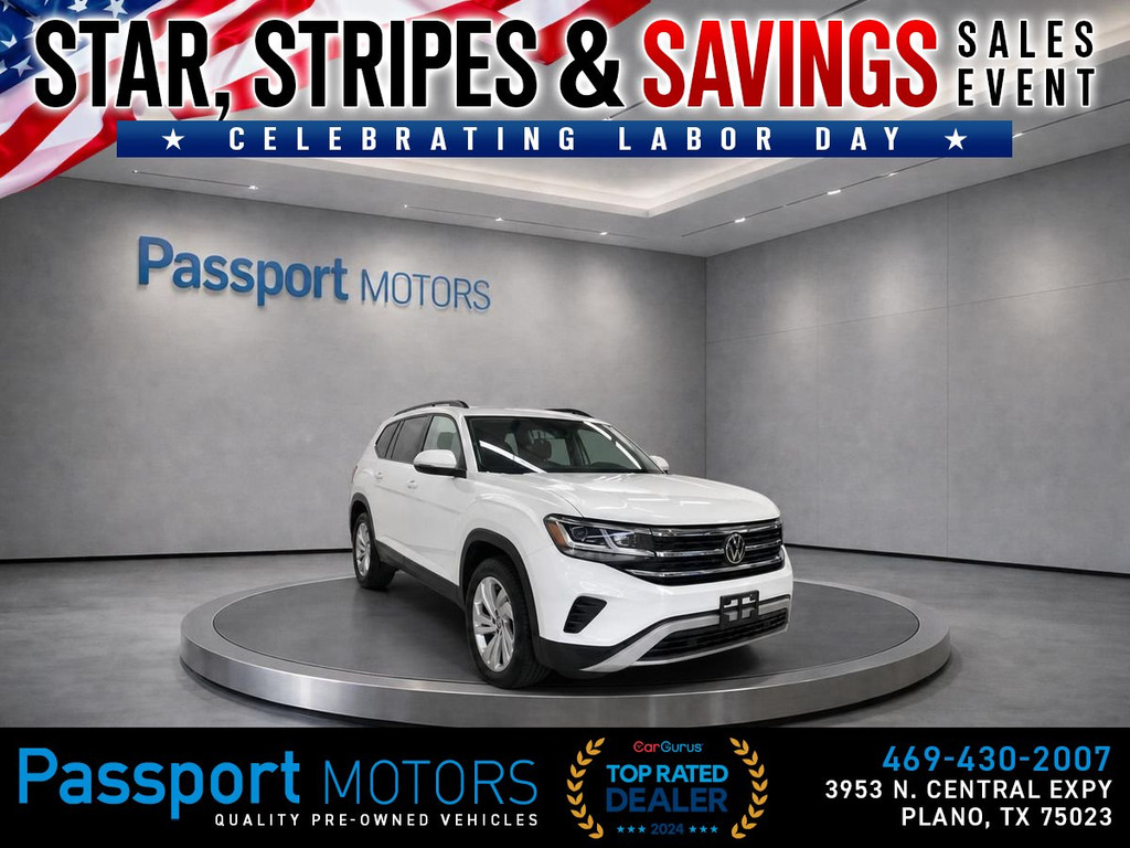 2023 VOLKSWAGEN ATLAS/PANO ROOF/UP GRADED 20" WHEELS for sale in PLANO