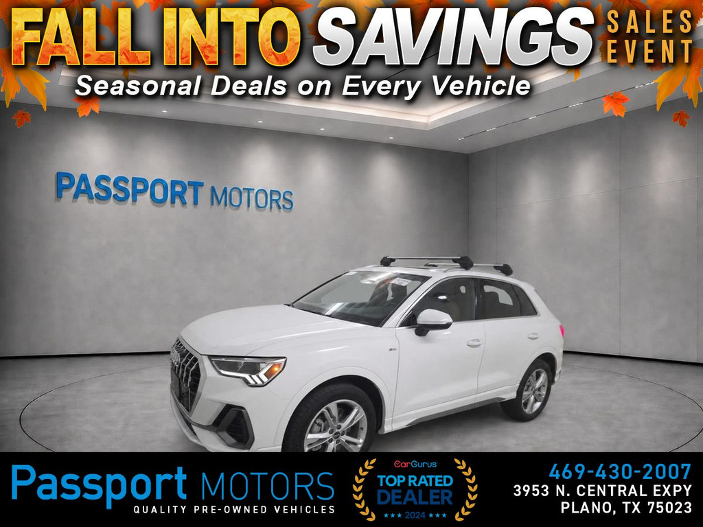 2023 AUDI Q3/PREMIUM PLUS PKG/LED LIGHTS/19" SPORT WHEELS for sale in PLANO