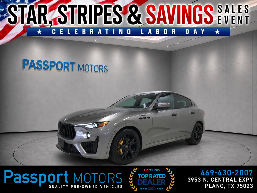 2022 MASERATI LEVANTE/MODENA/YELLOW CALLIPER/COOLING SEATS for sale in PLANO