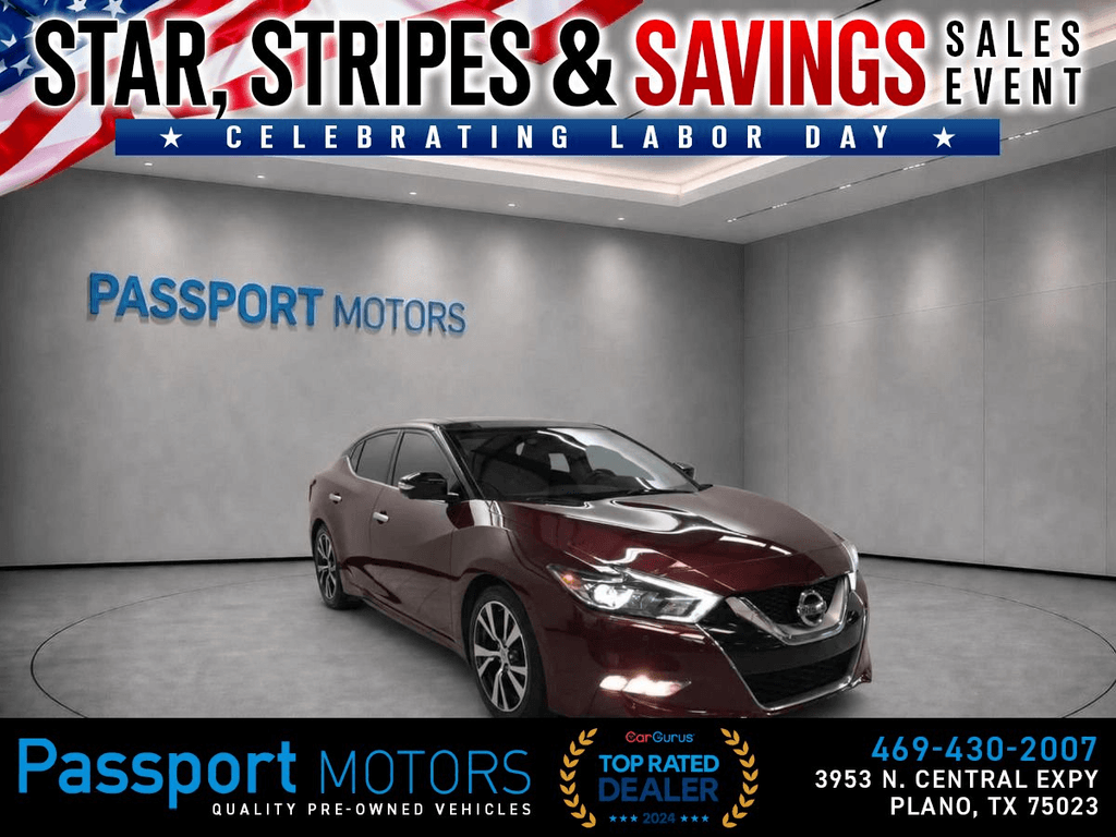 2017 NISSAN MAXIMA for sale in PLANO