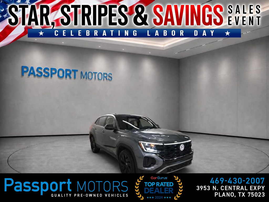 2024 VOLKSWAGEN ATLAS CROSS SPORT//SE TECNOLOGY/PANORAMIC ROOF/20" BLACK WHEELS for sale in PLANO