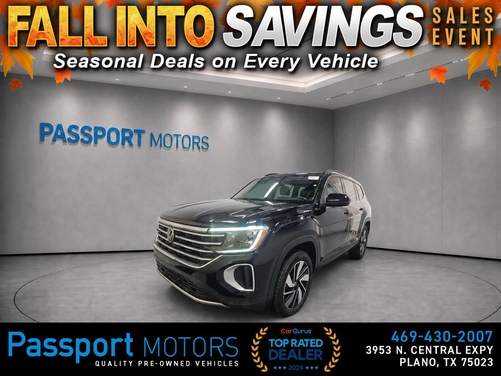 2024 VOLKSWAGEN ATLAS/REAR CAPTAIN CHAIR/PANO ROOF/20" WHEELS for sale in PLANO