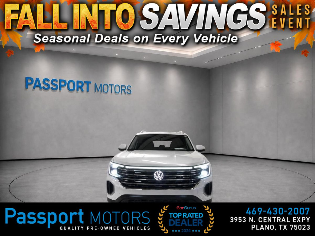 2024 VOLKSWAGEN ATLAS/SEL/4 MOTION SPORT for sale in PLANO