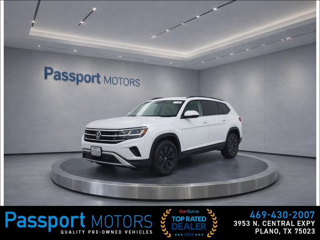 2024 VOLKSWAGEN ATLAS/REAR CAPTAIN CHAIR/PANORAMIC ROOF/20" BLACK WHEELS for sale in PLANO