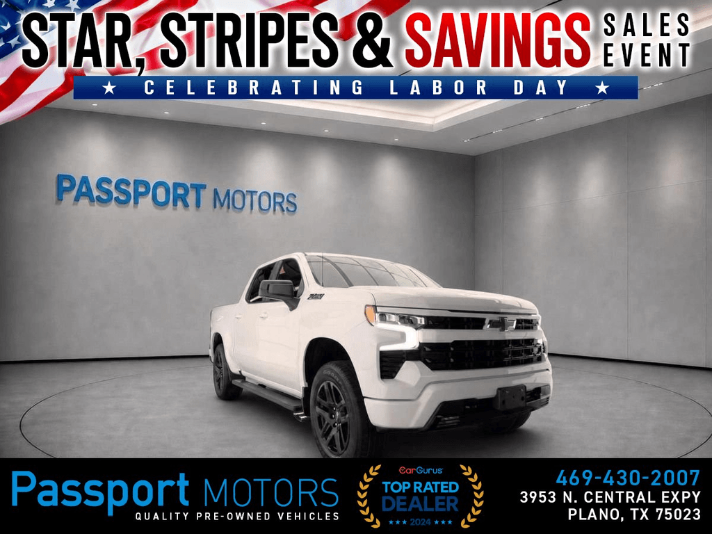 2024 CHEVROLET SILVERADO 1500 CREW CAB/Z71 PKG/DARK ESSENTIAL PKG/20" WHEELS for sale in PLANO