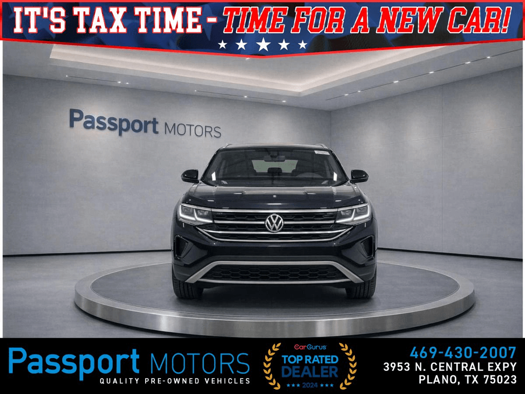 2024 VOLKSWAGEN ATLAS CROSS SPORT/UP GRADED 20" BLACK WHEELS/PANORAMIC ROOF for sale in PLANO