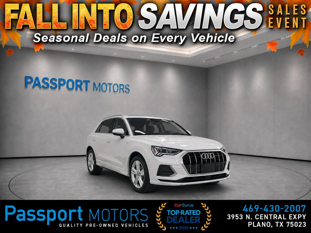 2024 AUDI Q3/PREMIUM PLUS/SUN ROOF/19" WHEELS for sale in PLANO