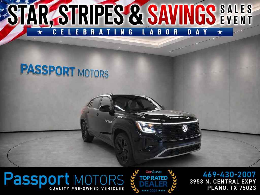 2024 VOLKSWAGEN ATLAS CROSS SPORT/20" BLACK WHEELS/PANO ROOF/COOLING SEATS for sale in PLANO