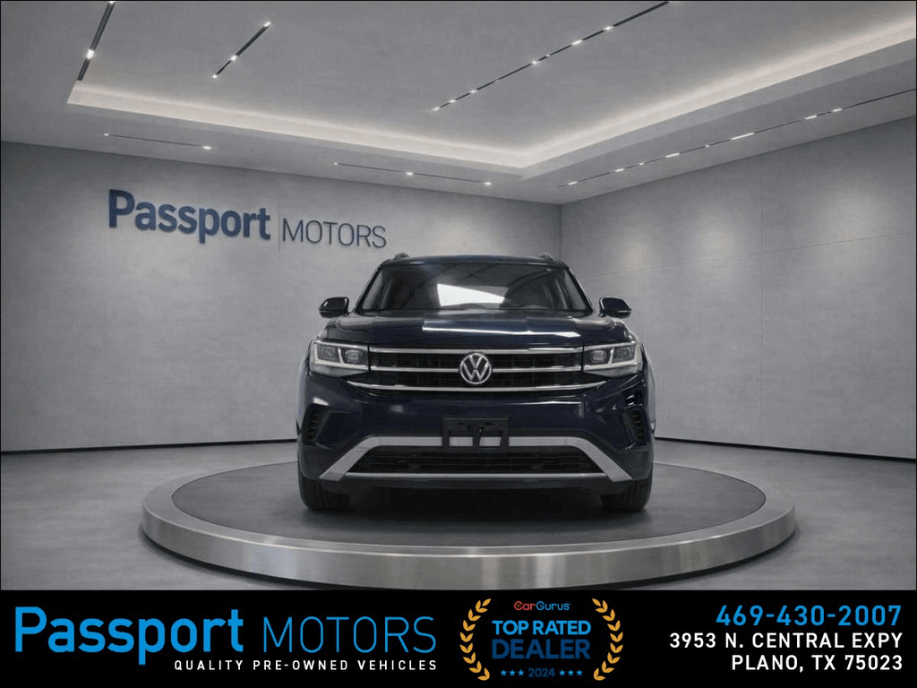 2023 VOLKSWAGEN ATLAS/PANORAMIC ROOF/UP GRADED 20" BLACK WHEELS for sale in PLANO