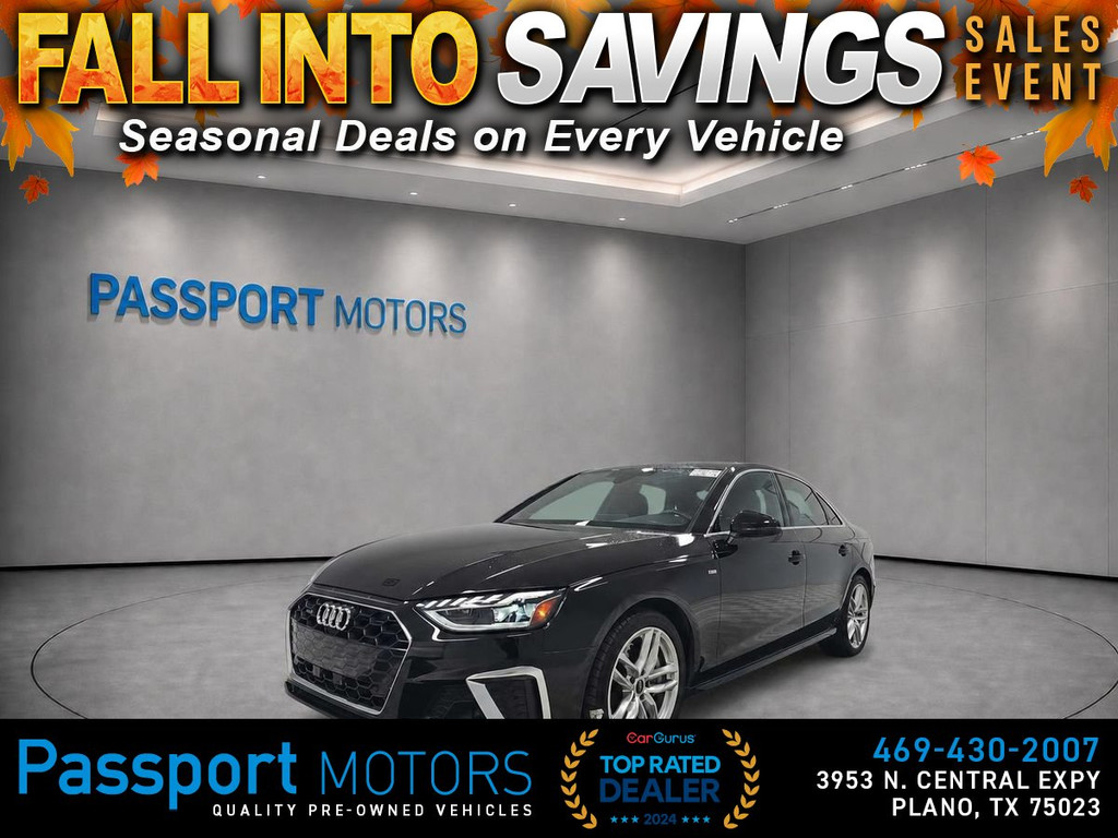 2023 AUDI A4/S LINE/PREMIUM PLUS PKG/NAVIGATION PKG for sale in PLANO