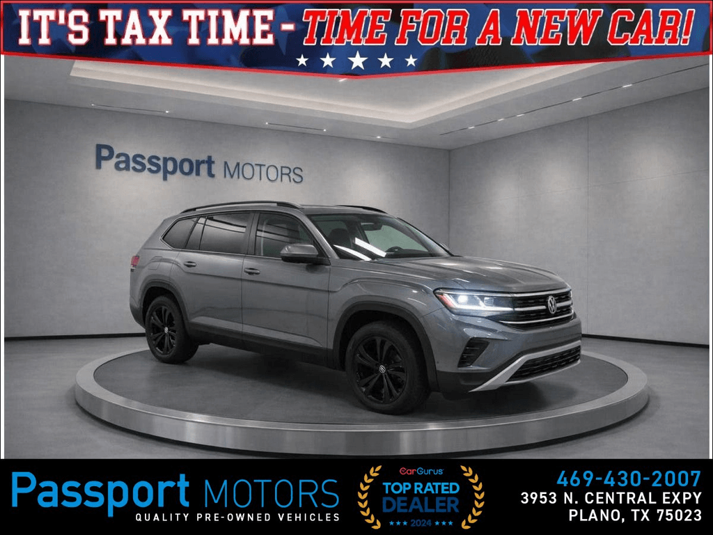 2023 VOLKSWAGEN ATLAS/20" BLACK WHEELS/PANORAMIC ROOF for sale in PLANO