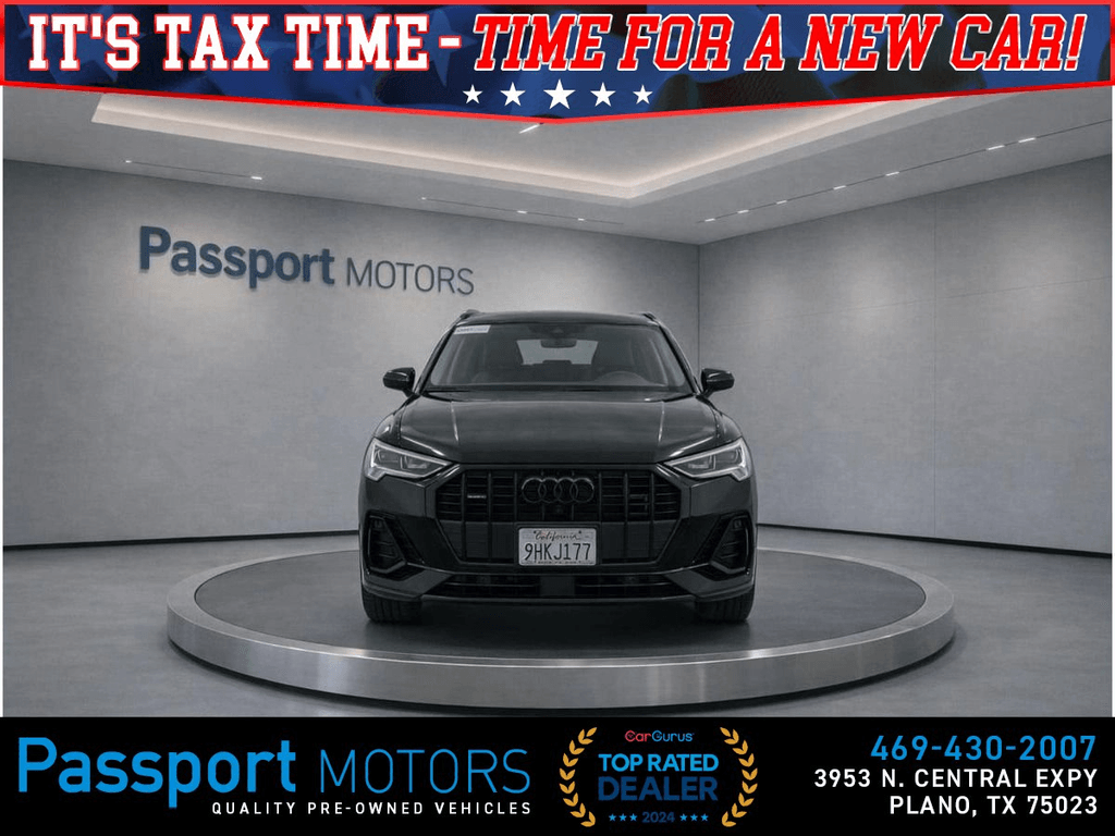 2023 AUDI Q3/BLACK OPTIC/TECH PKG/20" WHEELS/PREMIUM PLUS for sale in PLANO