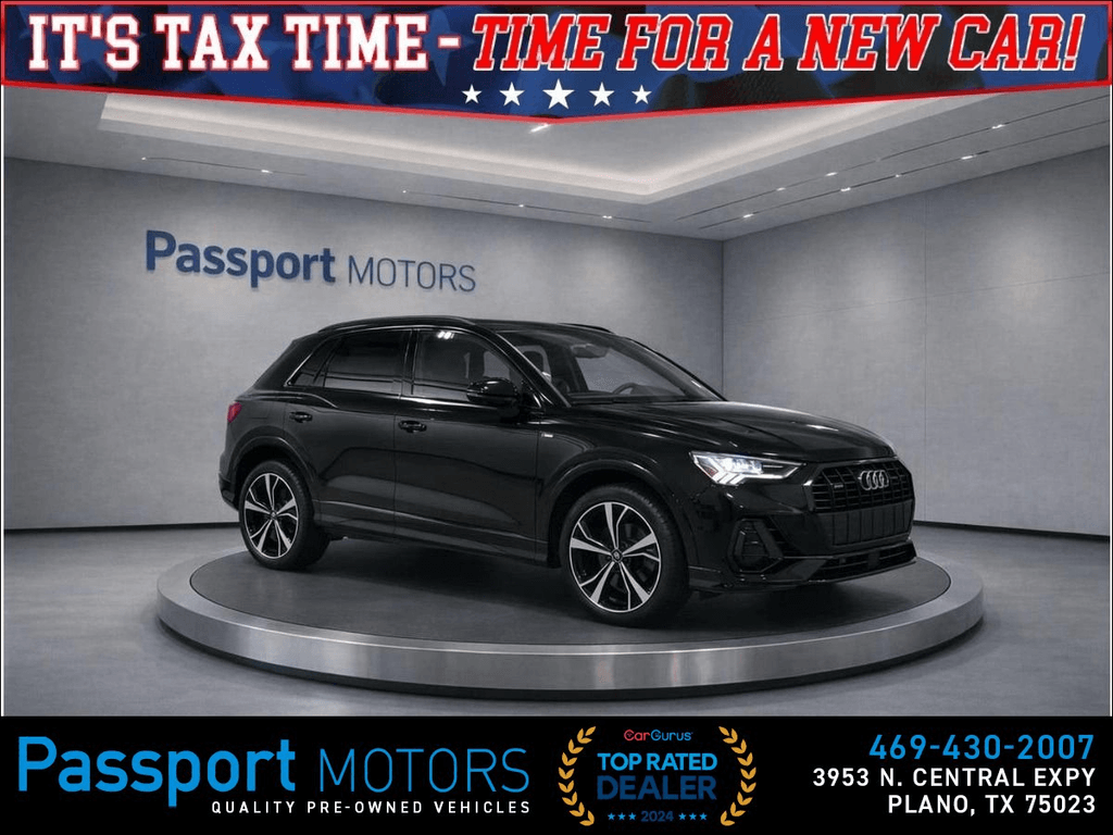 2023 AUDI Q3/BLACK OPTIC/TECH PKG/20" WHEELS/PREMIUM PLUS for sale in PLANO