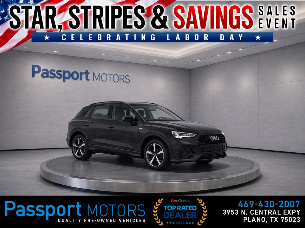 2023 AUDI Q3/BLACK OPTIC/TECH PKG/20" WHEELS/PREMIUM PLUS for sale in PLANO