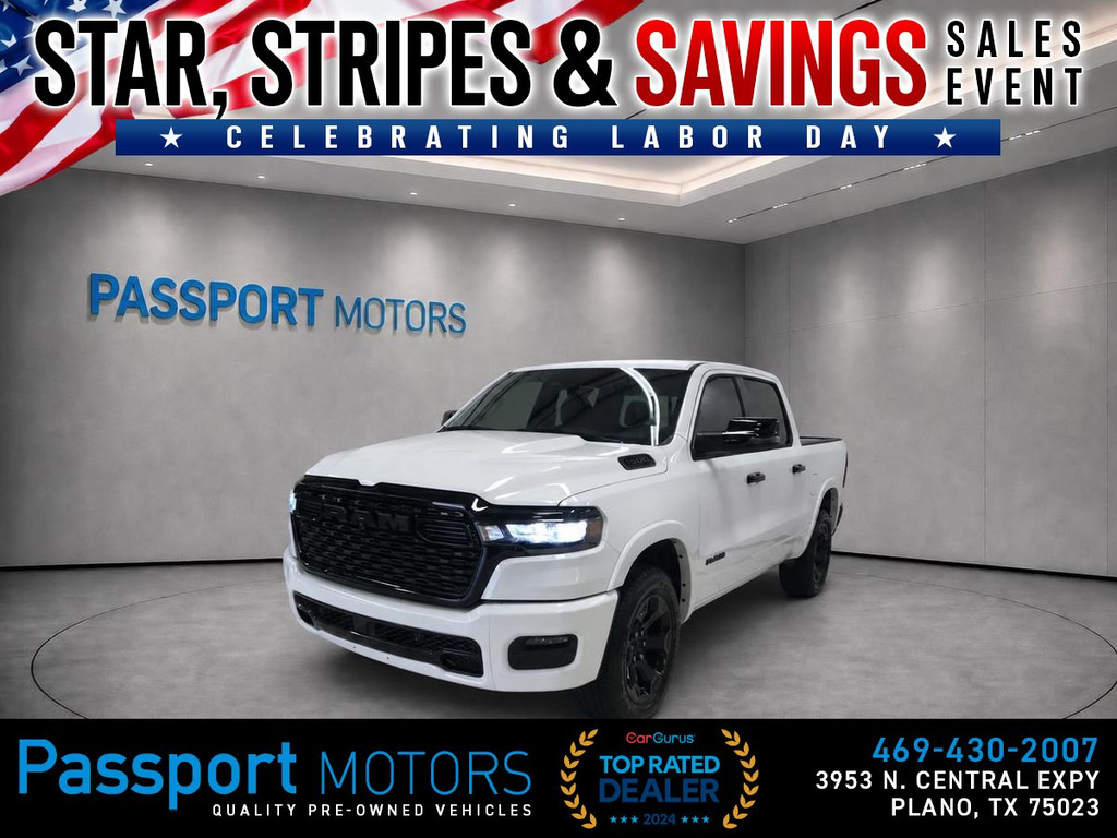 2026 RAM 1500 CREW CAB/LEVEL 2 BIG HORN EDITION/NIGHT EDITION/12 " TOUCHSCREEN for sale in PLANO