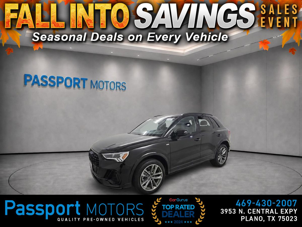 2024 AUDI Q3/S LINE/BLACK OPTIC PACKAGE for sale in PLANO