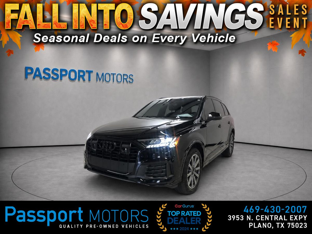 2023 AUDI Q7/BLACK OPTIC PKG/PREMIUM PLUS PKG/20" SPORT WHEELS for sale in PLANO