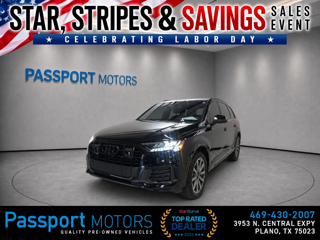 2023 AUDI Q7/BLACK OPTIC PKG/PREMIUM PLUS PKG/20" SPORT WHEELS for sale in PLANO