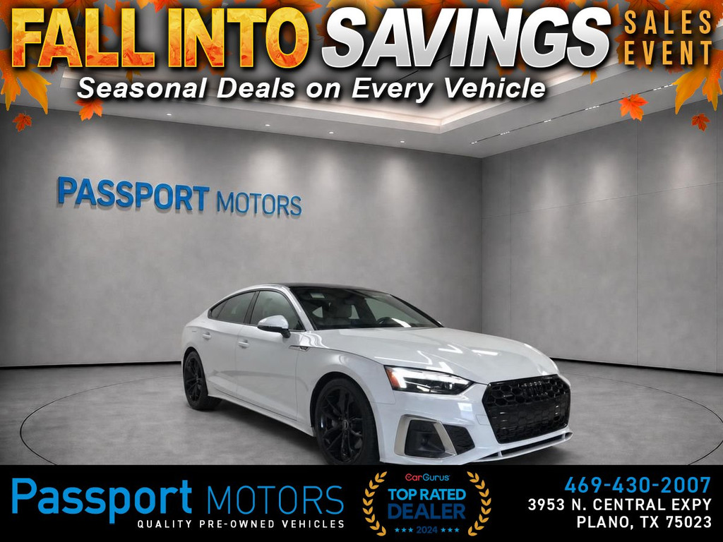 2023 AUDI A5/BLAKC OPTIC APPEARANCE/UP GRADED 19"  BLACK WHEELS for sale in PLANO
