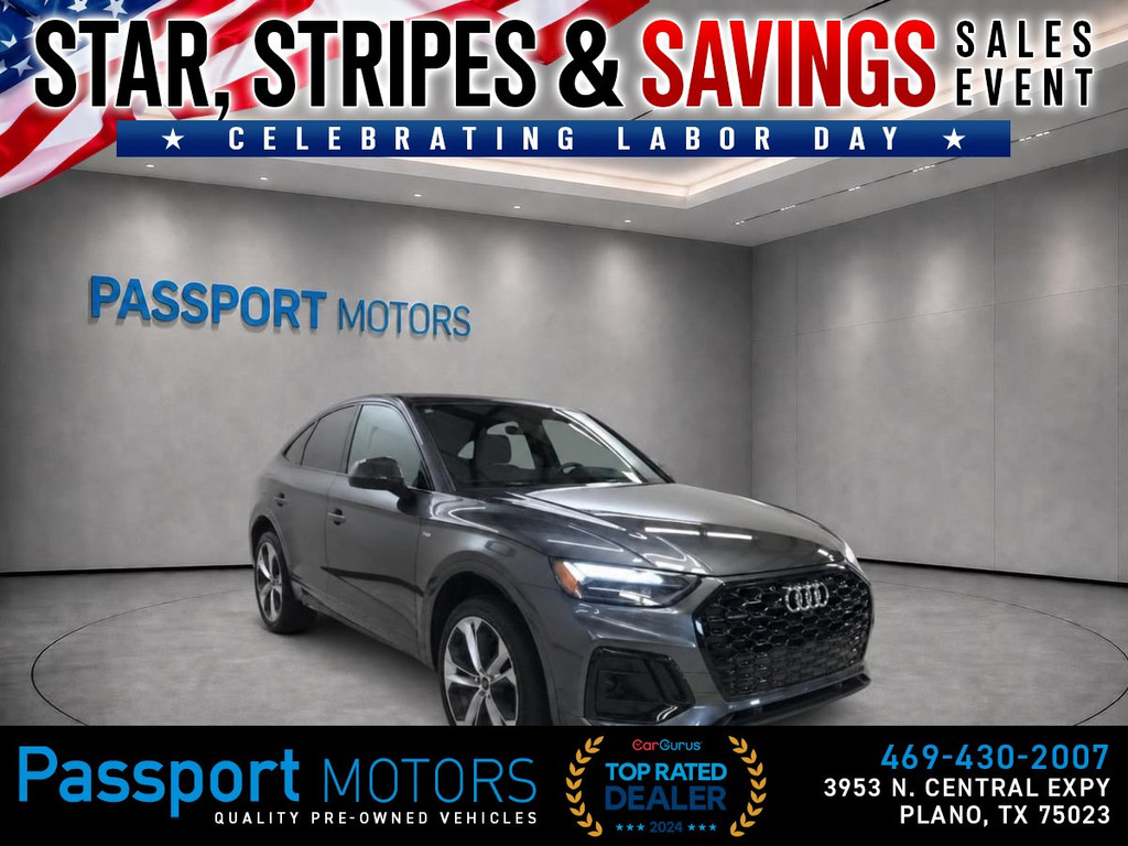 2023 AUDI Q5 SPORTBACK/BLACK OPTIC PACKAGE/UP GRADED 21" WHEELS/BANG&OLUFSEN SOUND for sale in PLANO