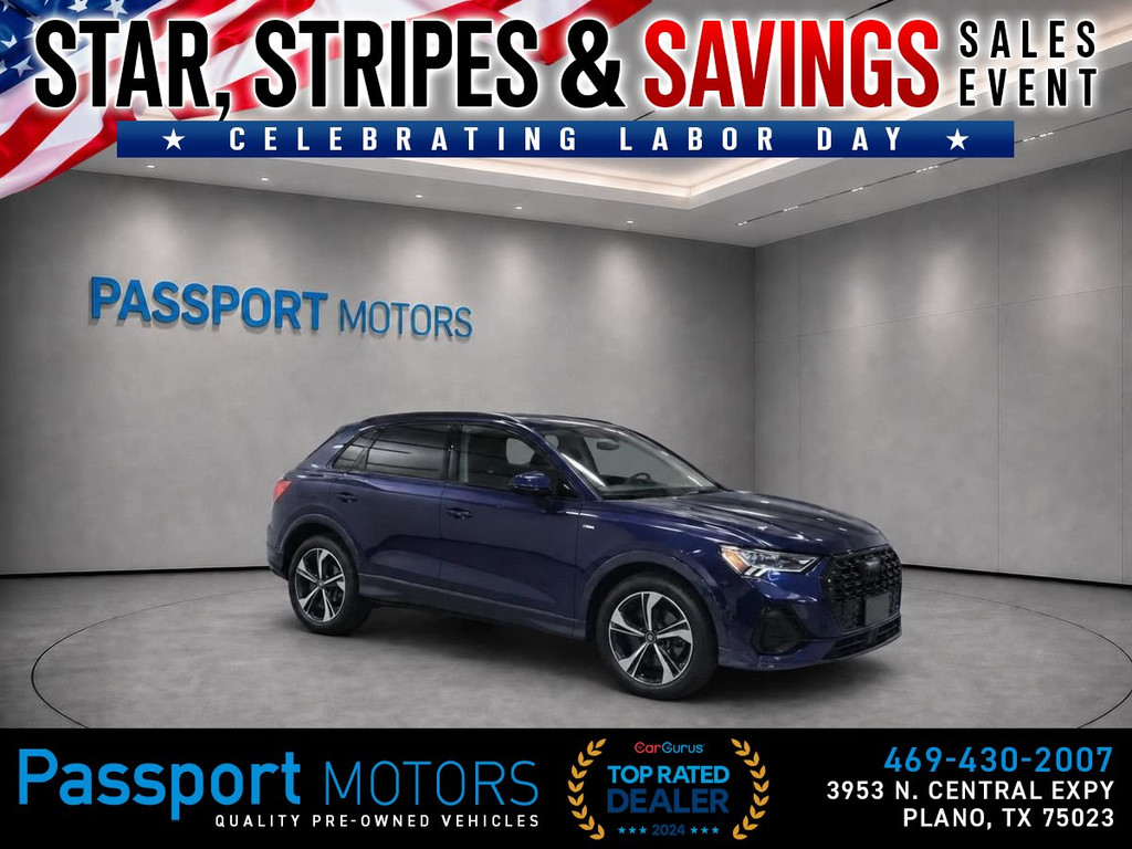 2023 AUDI Q3/BLACK OPTIC/TECH PKG/20" WHEELS/PREMIUM PLUS for sale in PLANO
