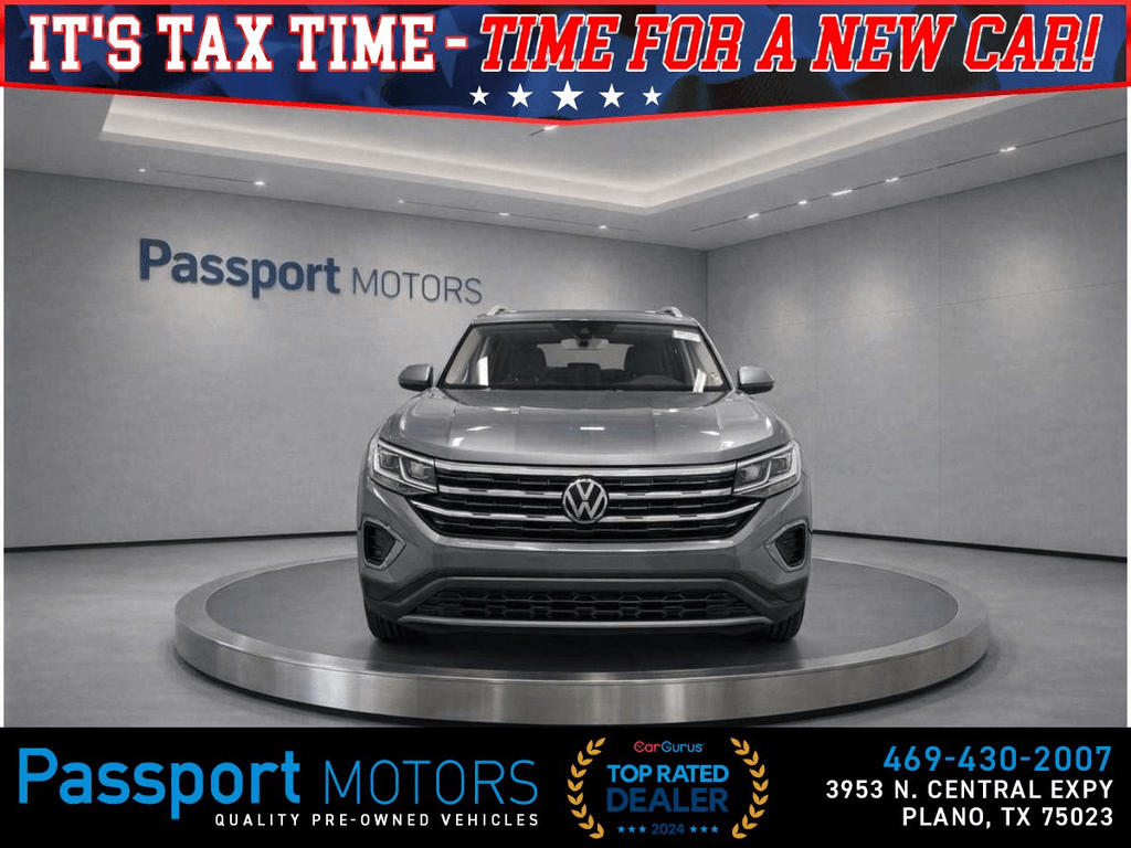 2024 VOLKSWAGEN ATLAS/SEL/4 MOTION/REAR CAP CHARES/HEADS UP DISPLAY for sale in PLANO