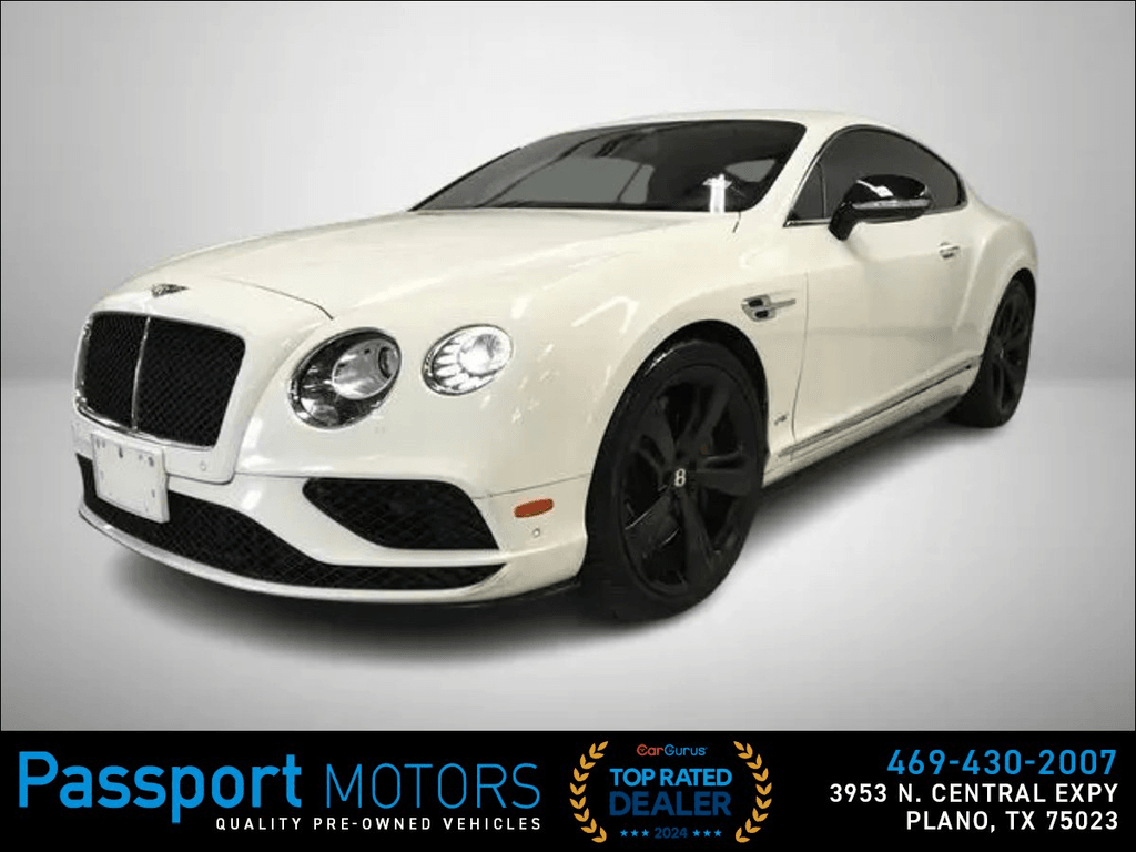 2016 BENTLEY CONTINENTAL for sale in PLANO