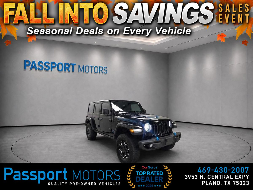 2021 JEEP WRANGLER UNLIMITED 4XE for sale in PLANO