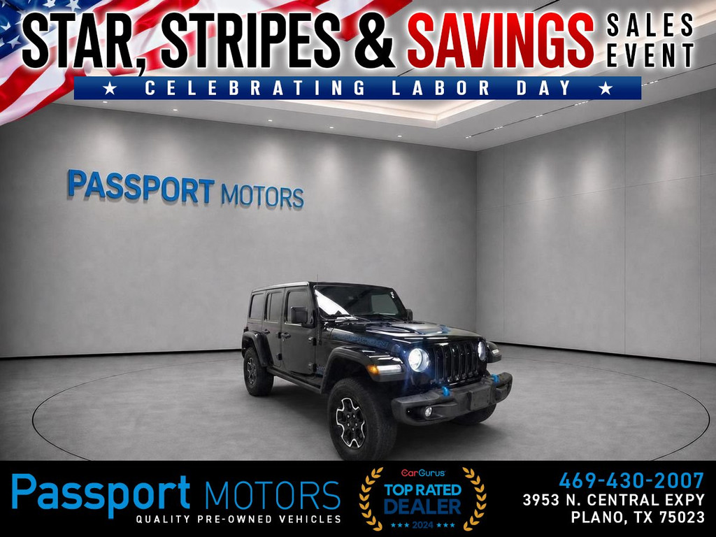 2021 JEEP WRANGLER UNLIMITED 4XE for sale in PLANO