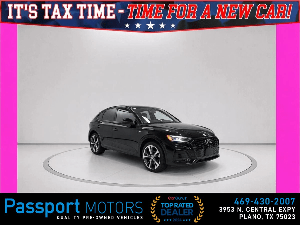 2023 AUDI Q5 SPORTBACK/BLACK OPTIC/21" SPORT WHEELS/PREMIUM PLUS for sale in PLANO