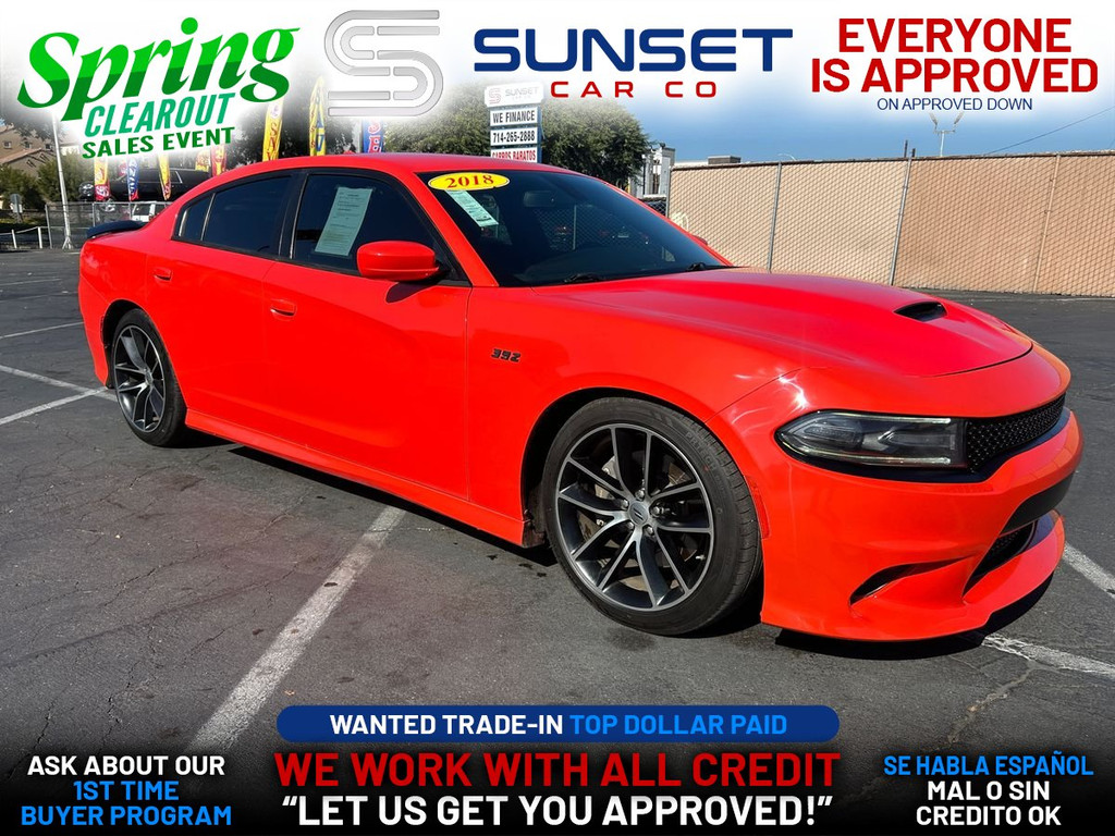 2018 DODGE CHARGER for sale in SANTA ANA