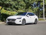 WHITE, 2021 HYUNDAI SONATA HYBRID Thumnail Image 1