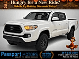 WHITE, 2021 TOYOTA TACOMA DOUBLE CAB/UP GRADED BLACK WHEEL/TINT WINDOWS Thumnail Image 1