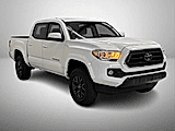 WHITE, 2021 TOYOTA TACOMA DOUBLE CAB/UP GRADED BLACK WHEEL/TINT WINDOWS Thumnail Image 3