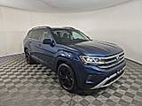 BLUE, 2023 VOLKSWAGEN ATLAS/PANORAMIC ROOF/UP GRADED 20" BLACK WHEELS Thumnail Image 3