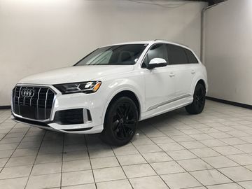 WHITE, 2022 AUDI Q7/PANORAMIC ROOF/UPGRADED BLACK WHEELS/ Image 