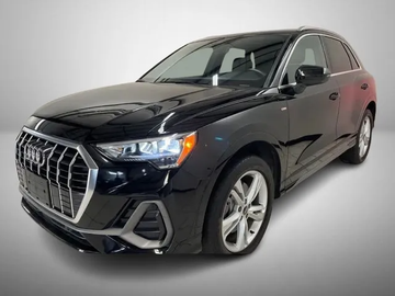 BLACK, 2022 AUDI Q3/19" WHEELS/CONVENIENCE PKG/PANO ROOF Image 