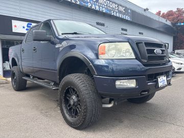 BLUE, 2004 FORD F150 SUPERCREW CAB Image 
