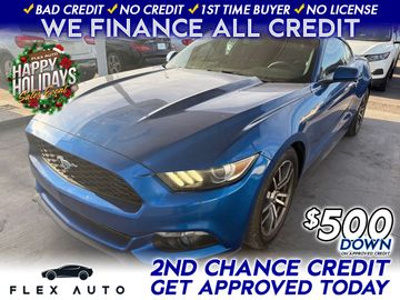 BLUE, 2017 FORD MUSTANG Image 