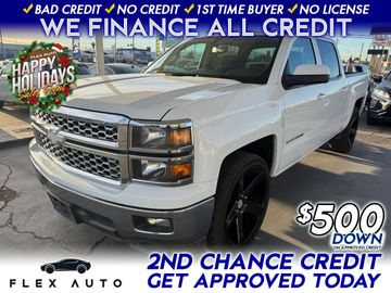 WHITE, 2014 CHEVROLET SILVERADO 1500 CREW CAB Image 