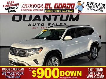 WHITE, 2021 VOLKSWAGEN ATLAS Image 